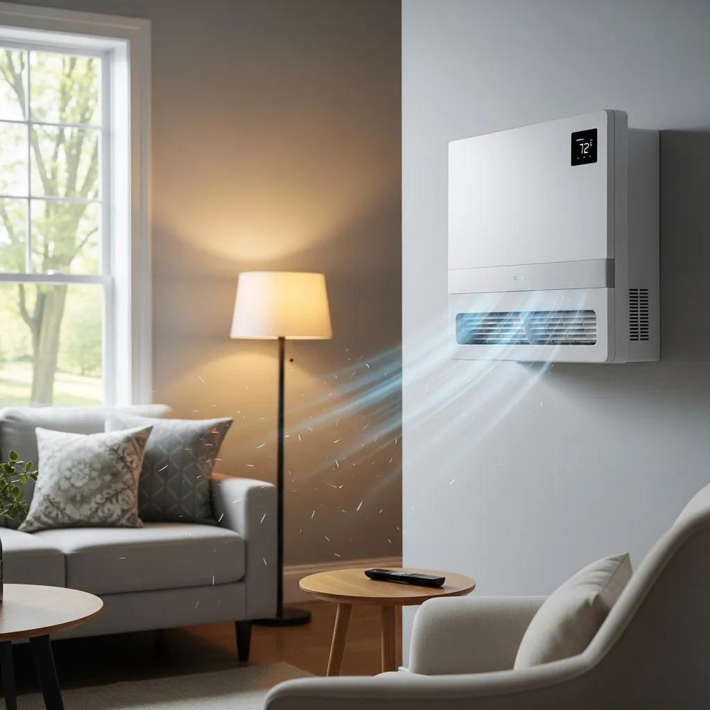 Modern HVAC system in a residential setting highlighting home comfort and efficiency